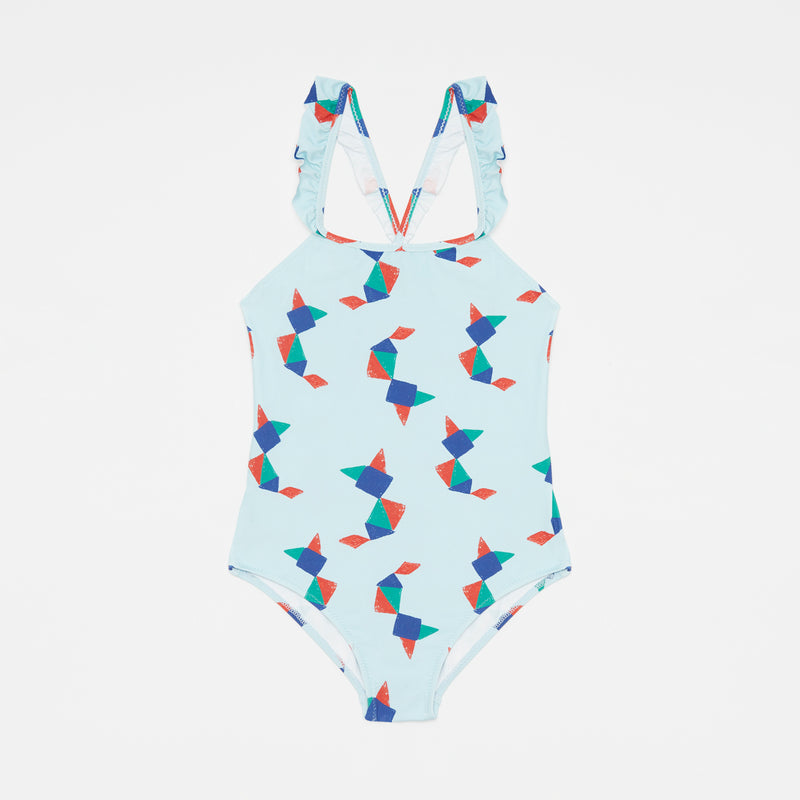 Tangram Swimsuit with Coverup